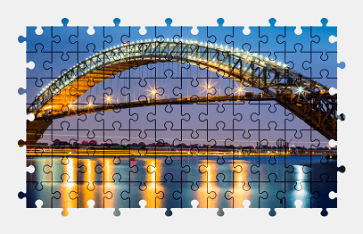 Jigsaw puzzle online bridge,new-york,usa,colorful