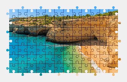 Jigsaw puzzle online beach,nature,colorful