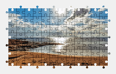 Jigsaw puzzle online beach,seascape,colorful