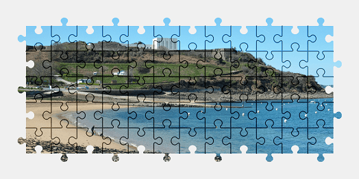 Jigsaw puzzle online beach,france,landscape,nature