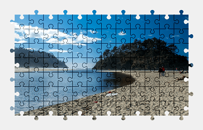 Jigsaw puzzle online beach,oregon,nature,water,landscape,usa