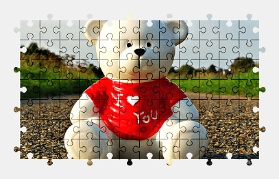 Jigsaw puzzle online bear,colorful,heart
