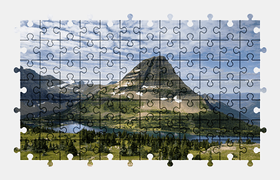 Jigsaw puzzle online mountains,montana,usa,lake,landscape,nature
