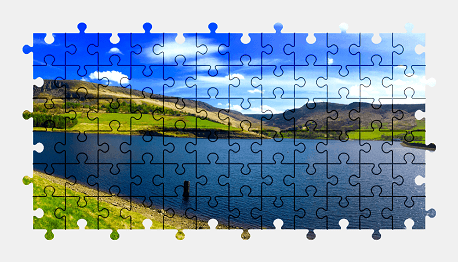 Jigsaw puzzle online beautiful,sunny,lake,england,nature,landscape,water,colorful