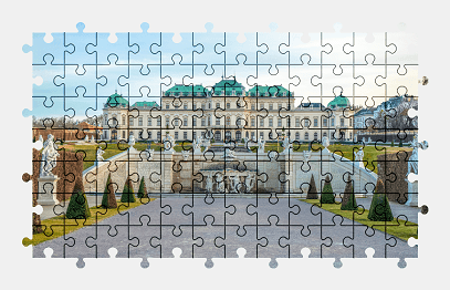 Jigsaw puzzle online vienna,austria,building,architecture,palace,colorful