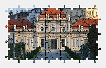Jigsaw puzzle online vienna,palace,austria,architecture,building,city