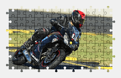 Jigsaw puzzle online kawasaki,motorcycle,race,sport,speed,colorful