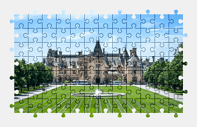 Jigsaw puzzle online museum,building,usa,architecture,colorful,fountain
