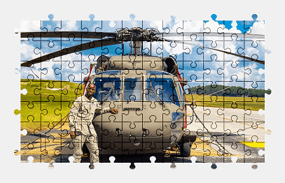 Jigsaw puzzle online helicopter,army,american,aircraft,vehicle,colorful