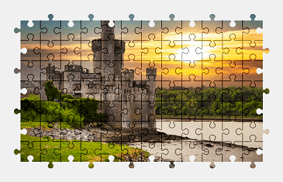 Jigsaw puzzle online castle,ireland,building,colorful,nature