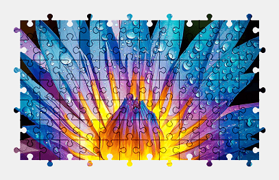 Jigsaw puzzle online blue,water-lily,flower,nature,colorful