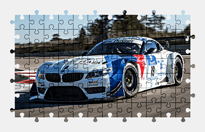 Jigsaw puzzle online bmw,sports-car,car,race,colorful