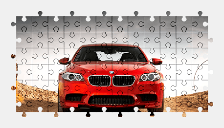 Jigsaw puzzle online red,bmw,car,colorful