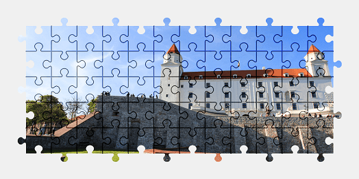 Jigsaw puzzle online castle,slovakia,building,architecture,colorful