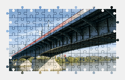 Jigsaw puzzle online bridge,architecture,river