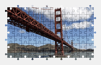 Jigsaw puzzle online golden-gate-bridge,san-francisco,california,usa,bridge,water
