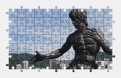 Jigsaw puzzle online hong-kong,city,statue,sculpture,sport,china