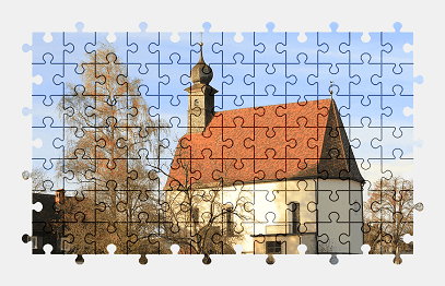 Jigsaw puzzle online village,church,austria,building