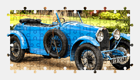Jigsaw puzzle online bugatti,car,colorful,oldtimer,vehicle