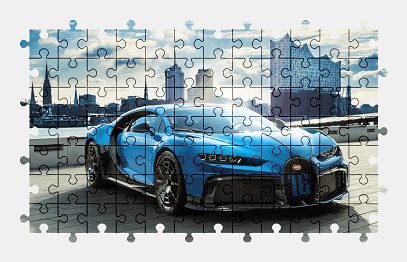 Jigsaw puzzle online bugatti,sports-car,car,colorful
