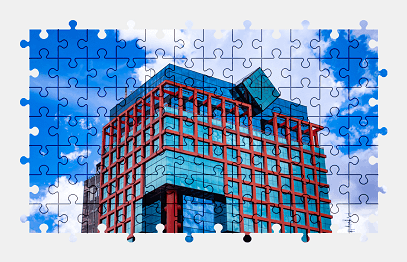 Jigsaw puzzle online building,architecture,colorful