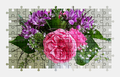 Jigsaw puzzle online purple,pink,flower,colorful