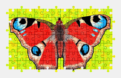Jigsaw puzzle online butterfly,animal,colorful