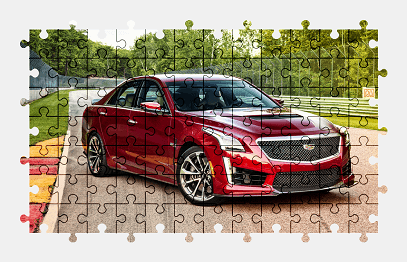 Jigsaw puzzle online cadillac,car,colorful
