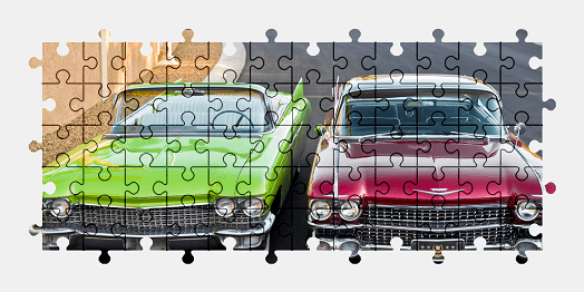 Jigsaw puzzle online cadillac,car,vehicle,colorful
