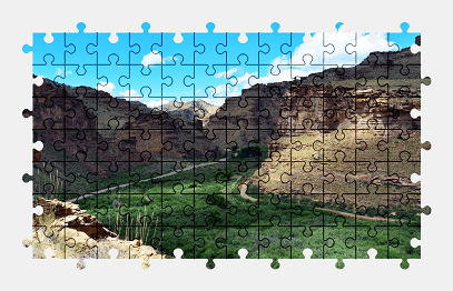 Jigsaw puzzle online canyon,nature,landscape