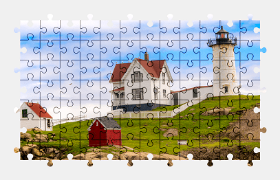 Jigsaw puzzle online lighthouse,usa,colorful,building