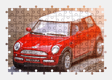 Jigsaw puzzle online red,car,vehicle,mini,model-car,colorful
