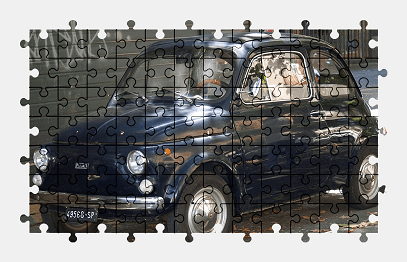Jigsaw puzzle online fiat,car,retro,vehicle