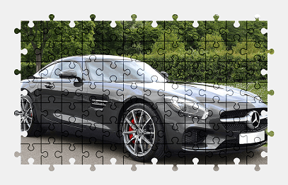 Jigsaw puzzle online car,mercedes,sports-car