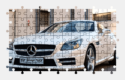Jigsaw puzzle online white,mercedes-benz,car,mercedes,vehicle,design
