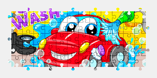 Jigsaw puzzle online car,cartoon,vehicle,colorful