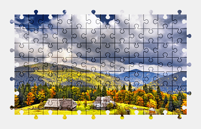 Jigsaw puzzle online mountains,ukraine,landscape,autumn,nature,colorful