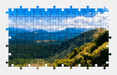 Jigsaw puzzle online mountains,landscape,colorful