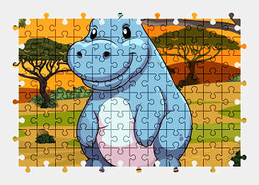 Jigsaw puzzle online cartoon,animal,nature,colorful