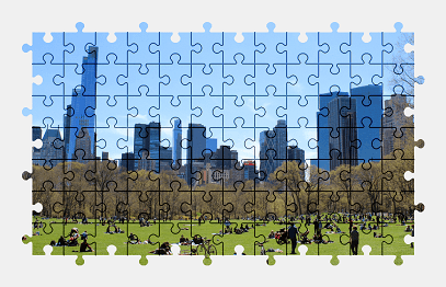 Jigsaw puzzle online park,new-york,city,nature,grass,tree,skyscraper,building,usa,colorful