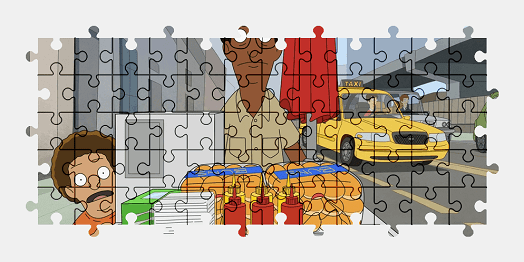 Jigsaw puzzle online central-park,tv-shows,colorful,character