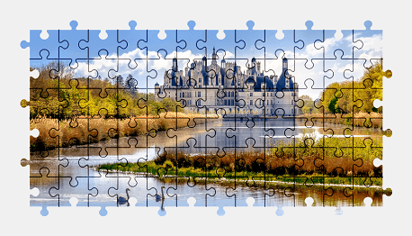 Jigsaw puzzle online castle,france,building,architecture,colorful