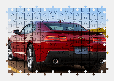 Jigsaw puzzle online chevrolet,camaro,sports-car,vehicle,colorful,car