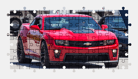 Jigsaw puzzle online red,chevrolet,camaro,car,vehicle,colorful