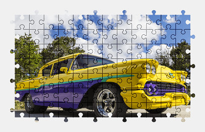 Jigsaw puzzle online chevrolet,colorful,car,vehicle