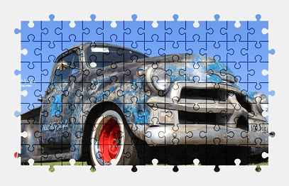 Jigsaw puzzle online chevrolet,pickup,truck,vehicle,colorful