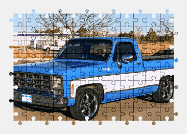 Jigsaw puzzle online chevrolet,pickup,truck,vehicle,colorful