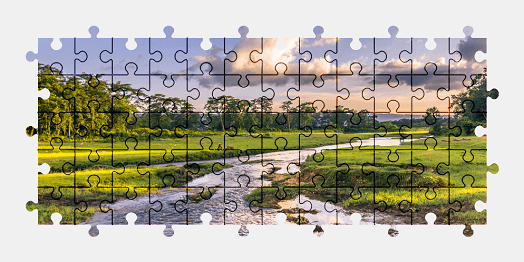 Jigsaw puzzle online river,nature,landscape,colorful