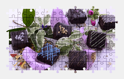 Jigsaw puzzle online chocolate,candies,dessert,food