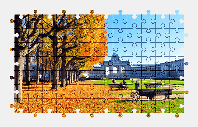 Jigsaw puzzle online park,belgium,autumn,nature,colorful